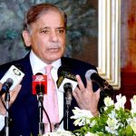 Prime Minister Muhammad Shehbaz Sharif addresses press conference at Governor House