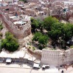 A beautiful Aerial view of Pakka fort in the city