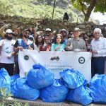 Chairman Senate Standing Committee on Climate Change Senator Seemee Ezdi in a group photograph with participants during a cleanliness drive at the Shahdara Margalla Hills National Park to commemorate World Environment Day on June 5th