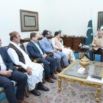 A delegation of PML-N leadership from Balochistan calls on Prime Minister Muhammad Shehbaz Sharif