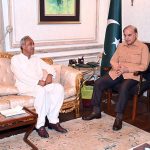 Former Minister of State and MNA, Syed Javed Ali Shah calls on Prime Minister Muhammad Shehbaz Sharif