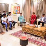 Ms. Marriyum Aurangzeb, Federal Minister for Information and Broadcasting addressing the NASFF's high achievers who are leaving for Australia to participate in the National Amateur Film Festival Award