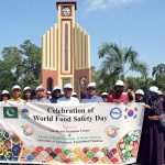 UAF faculty members and students are participating in a walk to celebrate World Food Safety Day organized by Pak-Korea Nutrition Center & Faculty of Food, Nutrition & Home Sciences University of Agriculture Faisalabad (UAF)