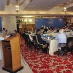 Federal Minister for Human Rights Mian Riaz Hussain Pirzada address as keynote speaker the consultations sessions arranged by Justice Project Pakistan