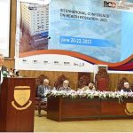 President Dr. Arif Alvi addressing the International Conference on Health Research organized by Rehman Medical Institute