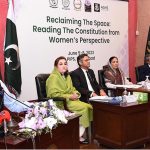 Speaker National Assembly Raja Pervez Ashraf addressing the seminar'' Reclaiming the space: Reading the Constitution from Women's perspective organized by WPC in PIPS