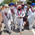Sikh pilgrims arrived in Pakistan through Wagha Border to participate in religious rituals on the occasion of Joor Mela.Sikhs from across the country and abroad poured into Gurdwara Punja Sahib in Hassanabdal, the third holiest site in the Sikh religion, to mark Shaheedi Jor Mela, the 417th death anniversary of the fifth of 11 Sikh gurus, Guru Arjan Dev Ji