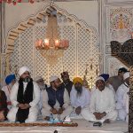 Additional Secretary Shrines Rana Shahid Saleem addressing main ceremony-Bhog Akhand Paatg Sahib to observe Martyrdom Day of Guru Arjun Dev Jee at Gurdawara Dera Sahib