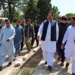 Arrival of the Federal Minister for Overseas Pakistani & Human Resource Development Mr. Sajid Hussain Turi to Radio Pakistan Peshawar