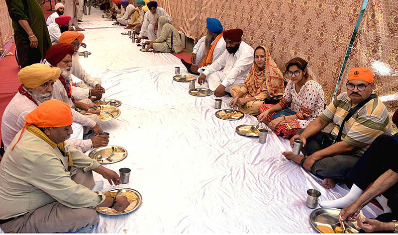 Sikh pilgrims arrived in Pakistan through Wagha Border to participate in religious rituals on the occasion of Joor Mela.Sikhs from across the country and abroad poured into Gurdwara Punja Sahib in Hassanabdal, the third holiest site in the Sikh religion, to mark Shaheedi Jor Mela, the 417th death anniversary of the fifth of 11 Sikh gurus, Guru Arjan Dev Ji