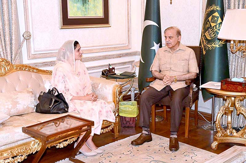 Former MPA, Mehwish Sultana calls on Prime Minister Muhammad Shehbaz Sharif