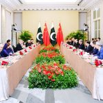 Prime Minister Muhammad Shehbaz Sharif and Premier of the State Council of China, Li Qiang meet on the sidelines of the Summit for a New Global Financial Pact.