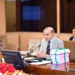 Prime Minister Muhammad Shehbaz Sharif addressing the Federal Cabinet