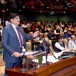 Sindh Chief Minister Syed Murad Ali Shah presents budget for next financial year, 2023-24 on the floor of the Provincial Assembly