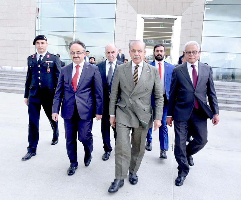 Prime Minister Muhammad Shehbaz Sharif departs from Ankara after completing his two day official visit of Turkiye