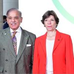 Upon arrival at Palais Brogniart to attend the Summit for a New Global Financial Pact, Prime Minister Muhammad Shehbaz Sharif was received by Ms. Catherine Colonna, France’s Minister for Europe and Foreign Affairs