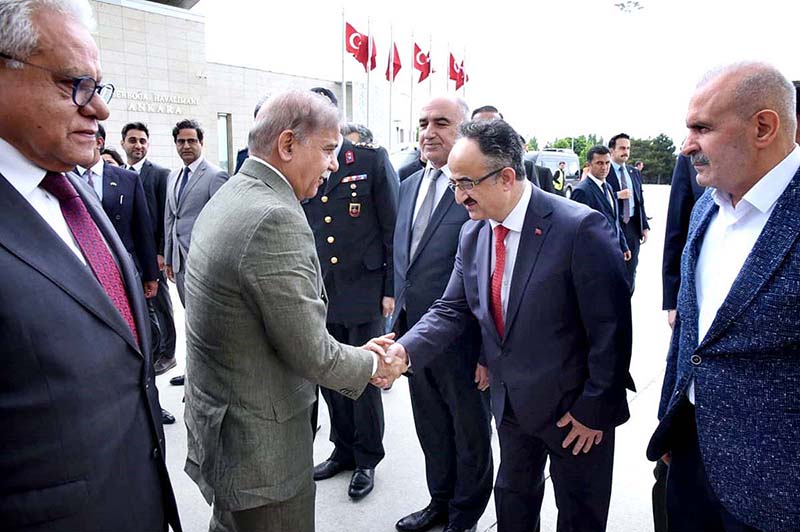 Prime Minister Muhammad Shehbaz Sharif departs from Ankara after completing his two day official visit of Turkiye