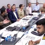 Chairman NDMA Lt. General Inam Haider Malik presiding over meeting for update on Cyclone BIPARJOY