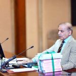 Prime Minister Muhammad Shehbaz Sharif addressing the Federal Cabinet