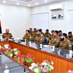 RPO Police Officer Rai Babar Saeed addressing the ceremony of promoting Inspector, Sub Inspector and ASI to the next ranks