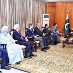 A delegation of the standing committee on Scientific and Technological Cooperation (COMSTECH) Scientific advisory Council (SAC) Led by the Coordinator General of COMSTECH, Prof Dr. M. Iqbal Choudhary, called on President Dr. Arif Alvi, at Aiwan-e-Sadr