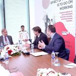 A delegation of Anadolu Group comprising of Mr. Karim Yahi CEO Coca Cola CCI, Mr. Atilla Yerlikaya Coca Cola CCI Chief Strategy Office and Mr. Taylan Coban Coca Cola CCI Head of Public Policy call on the Prime Minister Shehbaz Sharif