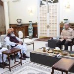 President JUI-F Maulana Fazl-Ur-Rehman and Federal Minister for Communications Maulana Asad Mahmood calls on the Prime Minister Muhammad Shehbaz Sharif