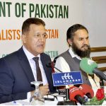 Chief Executive Officer, National Productivity Organization (NPO), Muhammad Alamgir Chaudhry addressing a media brieffing on "Launching of 1st Productivity Movement of Pakistan
