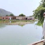 A technology of placing floating raft planted with wetland plants introduced by WWF-Pakistan in Soon Valley of Salt range of Pakistan is proving as a very cost effective nature based solution of converting waste water as useful for drinking of livestock and irrigation purposes. (Match the picture with the story slugged `Ground Water Recharge' already released by APP