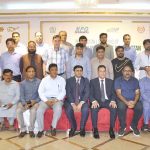 Chief Executive Officer, National Productivity Organization (NPO), Muhammad Alamgir Chaudhry in a group photo during the media brieffing on "Launching of 1st Productivity Movement of Pakistan''