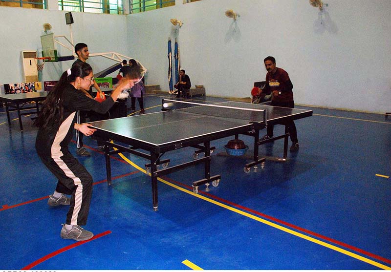Peshawar upset strong Swat in PM Youth Talent Hunt Boys & Girls Table Tennis