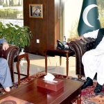 Country Director World Bank for Pakistan, Najy Benhassine calling on Chairman Senate Muhammad Sadiq Sanjrani at Parliament House