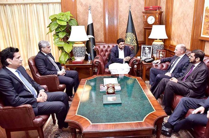 A delegation of German Company KSB Global called on Governor Sindh Kamran Tessori at Governor House