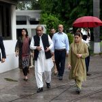 Minister for Information and Broadcasting Marriyum Aurangzeb visiting Jinnah House