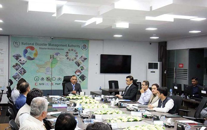 Chairman NDMA Lt. General Inam Haider Malik presiding over National Monsoon Preparation conference