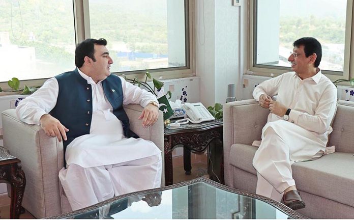 Federal Minister for IT and Telecommunication Syed Amin Ul Haque in a meeting with Deputy Speaker National Assembly Zahid Akram Durrani Federal Minister for IT and Telecommunication Syed Amin Ul Haque in a meeting with Deputy Speaker National Assembly Zahid Akram Durrani