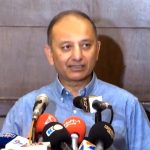 Minister of State for Petroleum, Dr. Musadik Malik addressing a press conference