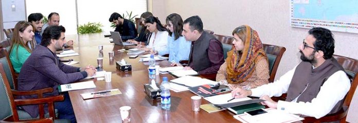 Director General (COORD/PDU), Senate Mir Shai Mazar Baloch, attending the meeting between Senate Parliamentary Development Unit (PDU) and the team of Pakistan Humanitarian Forum (PHF), at Parliament House