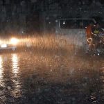 Rain lashes parts of city