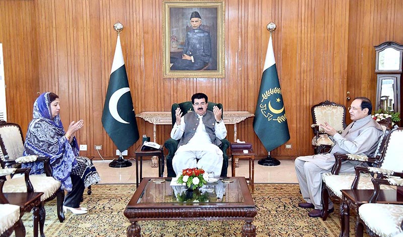 Fateha is being offered over the sad demise of the aunt of the Acting President, Muhammad Sadiq Sanjrani, at Aiwan-e-Sadr