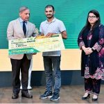 Prime Minister Muhammad Shehbaz Sharif distributing PM’s National Innovation Award among the successful candidates