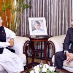 Pakistan's Ambassador-designate to Denmark, Shoaib Sarwar called on President Dr. Arif Alvi at Aiwan-e-Sadr