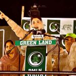 Chief Organizer PML-N Maryam Nawaz addressing the Youth Convention at Shujaabad