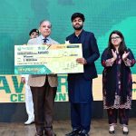 Prime Minister Muhammad Shehbaz Sharif distributing PM’s National Innovation Award among the successful candidates