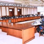 Federal Minister for Finance and Revenue Senator Mohammad Ishaq Dar chairs the meeting of the Economic Coordination Committee (ECC) of the Cabinet