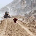 A view of expansion work of eastern bypass road is under process