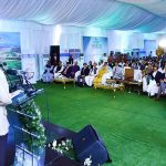 Prime Minister Muhammad Shehbaz Sharif addressing the inaugural ceremony of Margalla Avenue