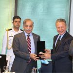 A delegation of Turkish Contractors Association (TCA) comprising of Mr Erdal Eren President TCA, Mr Hasan Yalcin, Secretary General TCA during call on Prime Minister Muhammad Shehbaz Sharif