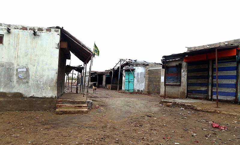 A view of desolation at fisherman residence area people to shift relief camp at zero point before cyclone approaches the coast area