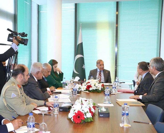 A delegation of Turkish Contractors Association (TCA) comprising of Mr Erdal Eren President TCA, Mr Hasan Yalcin, Secretary General TCA call on Prime Minister Muhammad Shehbaz Sharif